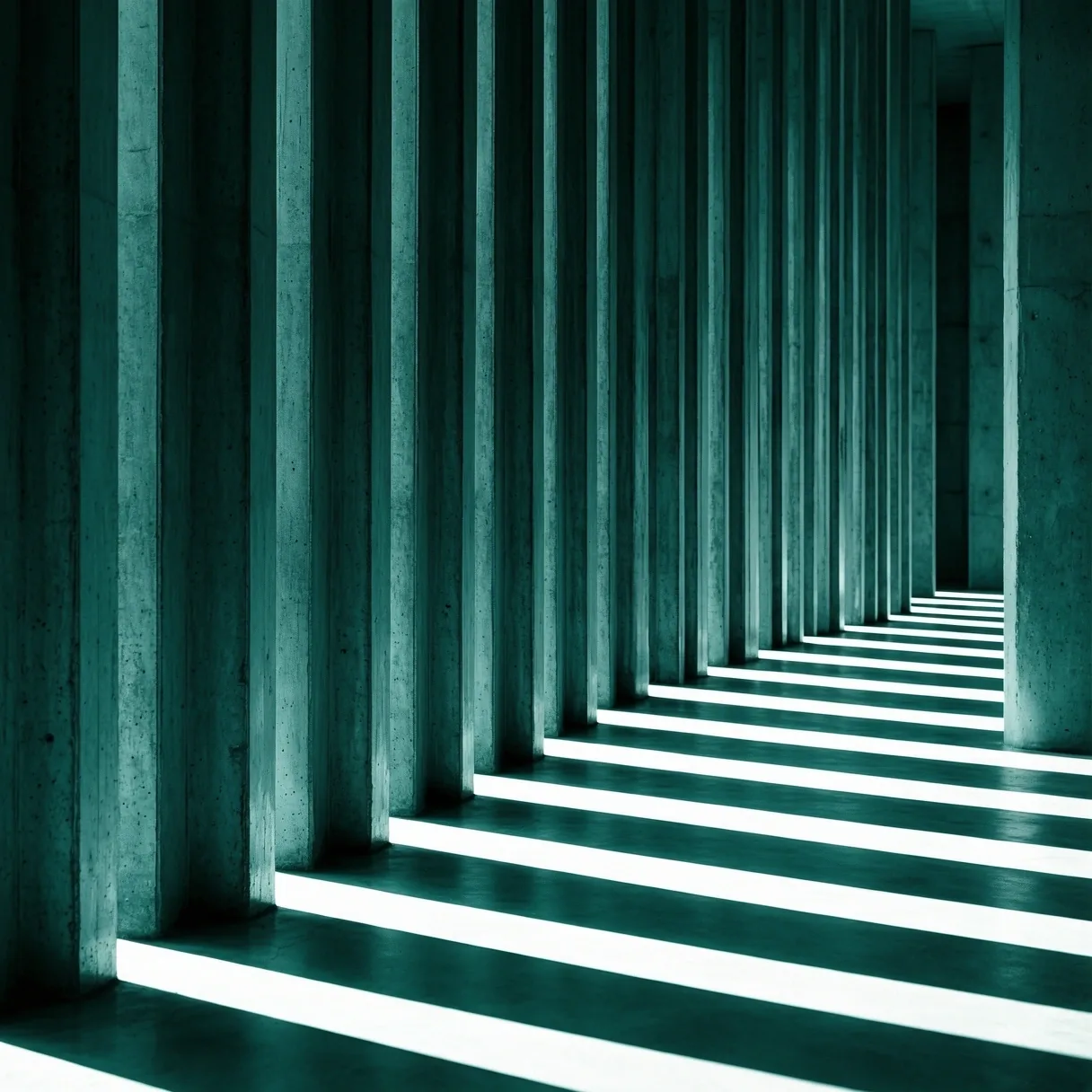 Architectural rhythm and shadow